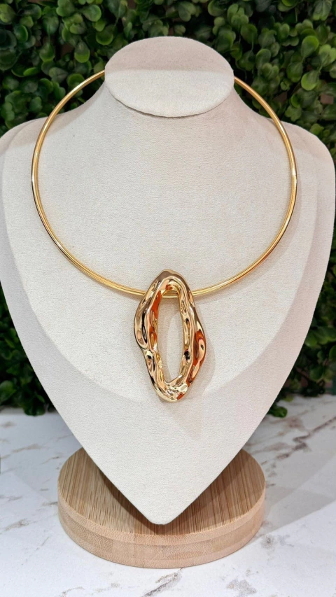 Chocker aro orgânico vazado