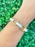 Pulseira Ouro com Elo Branco