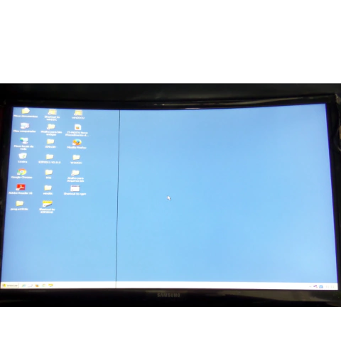 10389 - TELA LED CURVA SAMSUNG C24F390FHL COM LINHA