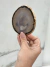 Chapa de Ágata c/ borda dourada - comprar online
