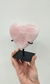 Coração Quartzo Rosa na base na internet