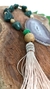 Colar de Mesa em Quartzo Verde e Chapa de Ágata - comprar online