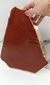 Chapa Jaspe Vermelho com borda Dourada