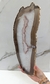Chapa de Ágata com borda dourada - comprar online
