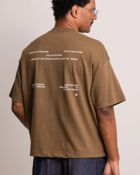 Camiseta Urban verde - Over box