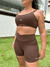 Top Torcido Marrom - loja online