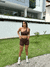 Short Bestie com bolso Marrom - comprar online