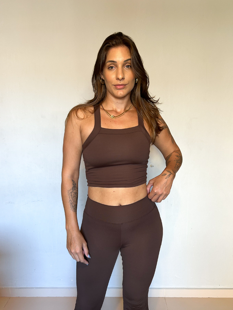 Top Mila Marrom - comprar online