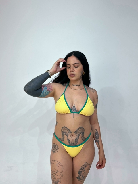 Top Cortininha Amarelo Brasil - comprar online
