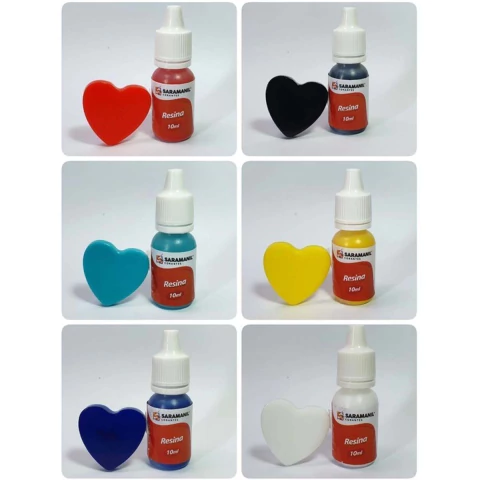 Pigmento para Resina líquido 10ml - Saramanil