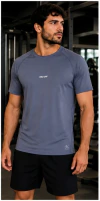 CAMISETA 2° PELE M/CURTA ON OFF - CINZA