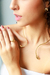 Choker Aro Bubble Dourado - comprar online
