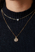 Colar Duplo Medalha Dourado - comprar online