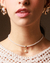 Colar Choker Concha Dourado - Jota Acessórios