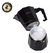 Cafetera Tipo Italiana de Aluminio Hudson 9 Pocillos Negra - BAZAR ACUARIO