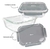 Hermetico Vidrio Hudson Rect. 370cc - BAZAR ACUARIO