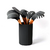 Set 9 Piezas Utensilios de Silicona Mango Madera Negro - comprar online