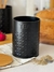Lata Deco con Diseño en Negro y Tapa de Bambú Tea - comprar online