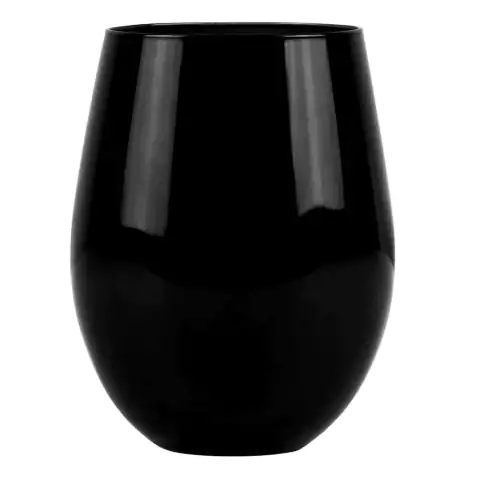 Vaso 6.5X12.5Cm 500Ml Negro Por Unidad