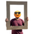 Marco Recto 80 x 60 cm Selfies, Retrato, Candy MDf Fibrofacil crudo