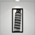Cuadro Calado MDF FibroPlus Negro 3mm Torre Pisa 28x62 cm
