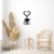 Cuadro Calado MDF FibroPlus Negro 3mm Taza de Cafe 22x43 cm - Fierro 100% Argento