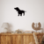 Cuadro Calado MDF FibroPlus Negro 3mm Figura Perro Salchicha 45X30 cm - tienda online