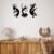 Cuadro Calado MDF FibroPlus Negro 3mm Combo Tribal 3 Partes 70x43cm - tienda online