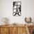 Imagen de Cuadro Calado MDF FibroPlus Negro 3mm Torre Eiffel 4 piezas 43x80 cm