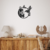 Imagen de Cuadro Calado MDF FibroPlus Negro 3mm Colibrí circulo 45cm