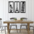 Imagen de Cuadro Calado MDF FibroPlus Negro 3mm Combo Monumentos 3 Partes 95x62 cm