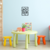 Cuadro Calado MDF FibroPlus Negro 3mm Cubo Rubik 40x44 cm