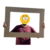 Marco Recto 80 x 60 cm Selfies, Retrato, Candy MDf Fibrofacil crudo - comprar online