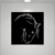 Cuadro Calado MDF FibroPlus Negro 3mm Perfil Caballo 43x43 cm