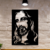 Cuadro Calado MDF FibroPlus Negro 3mm Jesús Rostro 30x43 cm en internet