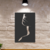Cuadro Calado MDF FibroPlus Negro 3mm Perfil Mujer 30x43 cm en internet