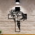 Cuadro Calado MDF FibroPlus Negro 3mm Jesus en Cruz 30x43 cm en internet