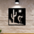 Cuadro Calado MDF FibroPlus Negro 3mm Tribal Trompeta 30x43 cm en internet