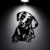Cuadro Calado MDF FibroPlus Negro 3mm Silueta Perro Salchicha 30x35 cm - Fierro 100% Argento