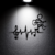 Cuadro Calado MDF FibroPlus Negro 3mm I Love Music 43x30 cm - Fierro 100% Argento