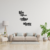 Cuadro Calado MDF FibroPlus Negro 3mm Frases 3 Piezas 43x20 cm - tienda online