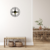 Reloj De Pared 30Cm Números Romanos MDF Fibroplus 3MM Negro