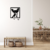 Imagen de Cuadro Calado MDF FibroPlus Negro 3mm Perrito Pinscher 30x43 cm