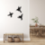 Imagen de Cuadro Calado MDF FibroPlus Negro 3mm Colibries 3 Piezas 30x70 cm