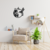 Cuadro Calado MDF FibroPlus Negro 3mm Colibrí circulo 45cm