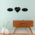 Cuadro Calado MDF FibroPlus Negro 3mm Frases 3 Piezas en internet