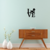Cuadro Calado MDF FibroPlus Negro 3mm I Love Salchicha 30x30cm - comprar online