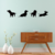 Cuadro Calado MDF FibroPlus Negro 3mm Combo Perros Salchicha 4 Partes 180x30cm - comprar online