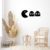 Cuadro Calado MDF FibroPlus Negro 3mm Pacman 3 Piezas 30x74 cm en internet