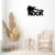 Cuadro Calado MDF FibroPlus Negro 3mm Rock y Guitarra 43x30 cm en internet